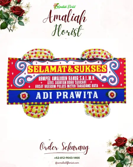 Papan Bunga Ucapan Selamat Kotabumi