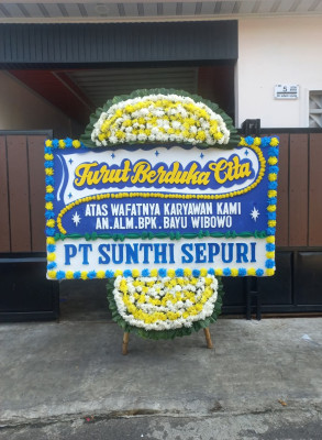 Papan Bunga Duka di Kotabumi