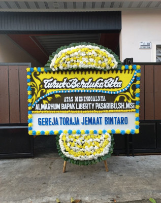 Papan Bunga Duka di Kotabumi